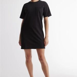 Quince Women's Relaxed
T-Shirt Dress in Black, Size XS